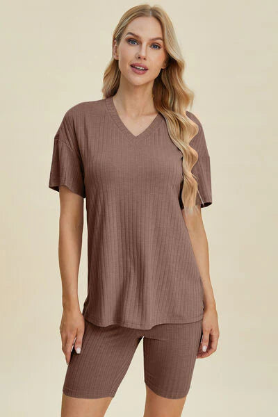 full size 2 pc short and pant sets
