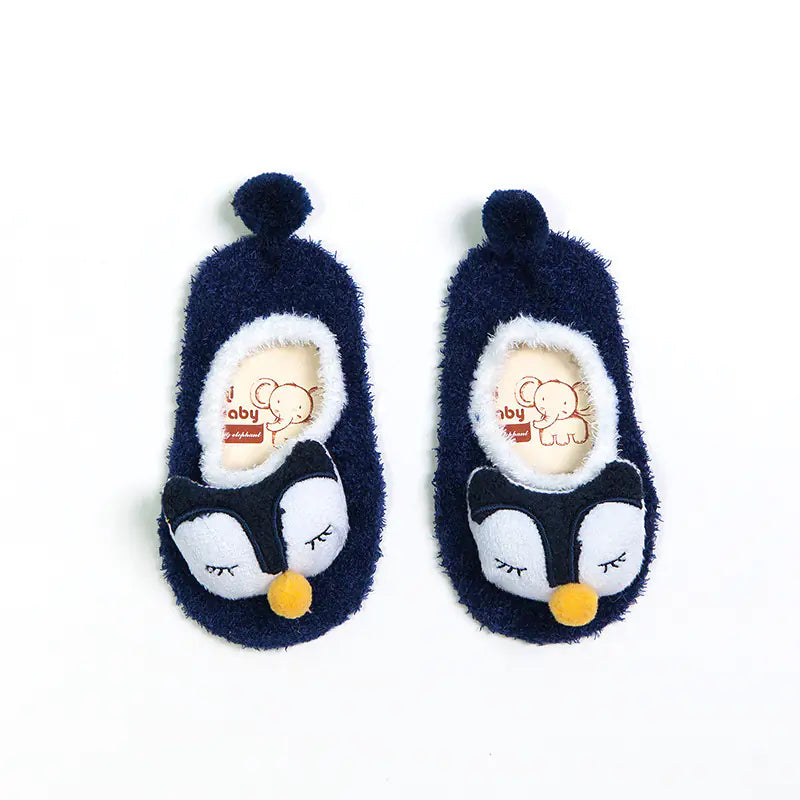 Cute Cartoon Feather Non-Slip Baby Socks for Kids