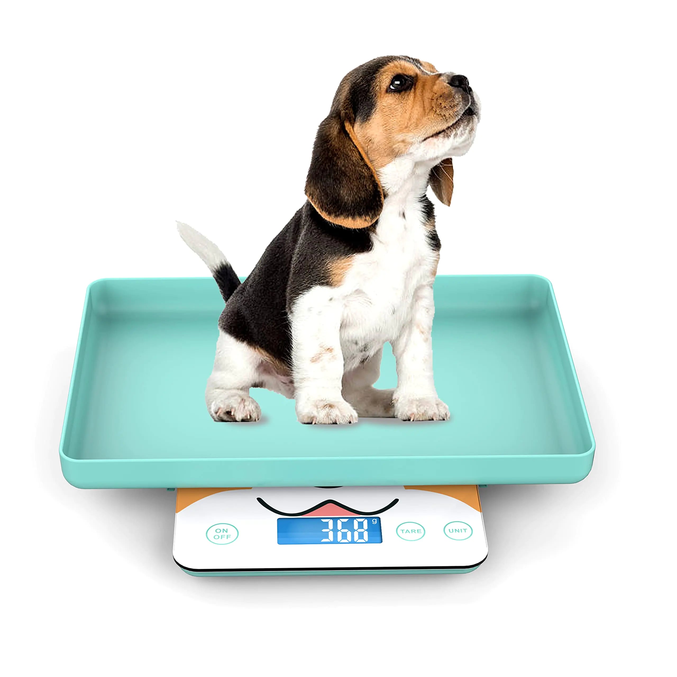 Pet Scale for Newborn Puppy and Kitten Pet Scale with Detachable Tray for Dog Whelping Nursing Weigh Pets Baby in Grams 33lbs (±1 Gram) (Blue)